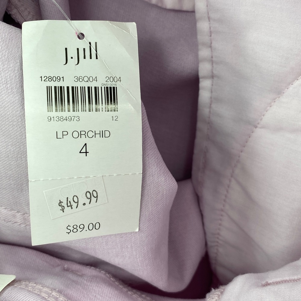 J Jill Slim Ankle Jeans Womens 4 Lilac Authentic Fit Pastel Preppy Coastal - Picture 12 of 12